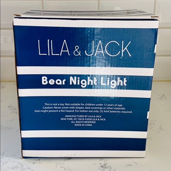 Lila & Jack White Ceramic Bear Cordless Lamp - Picture 13 of 15